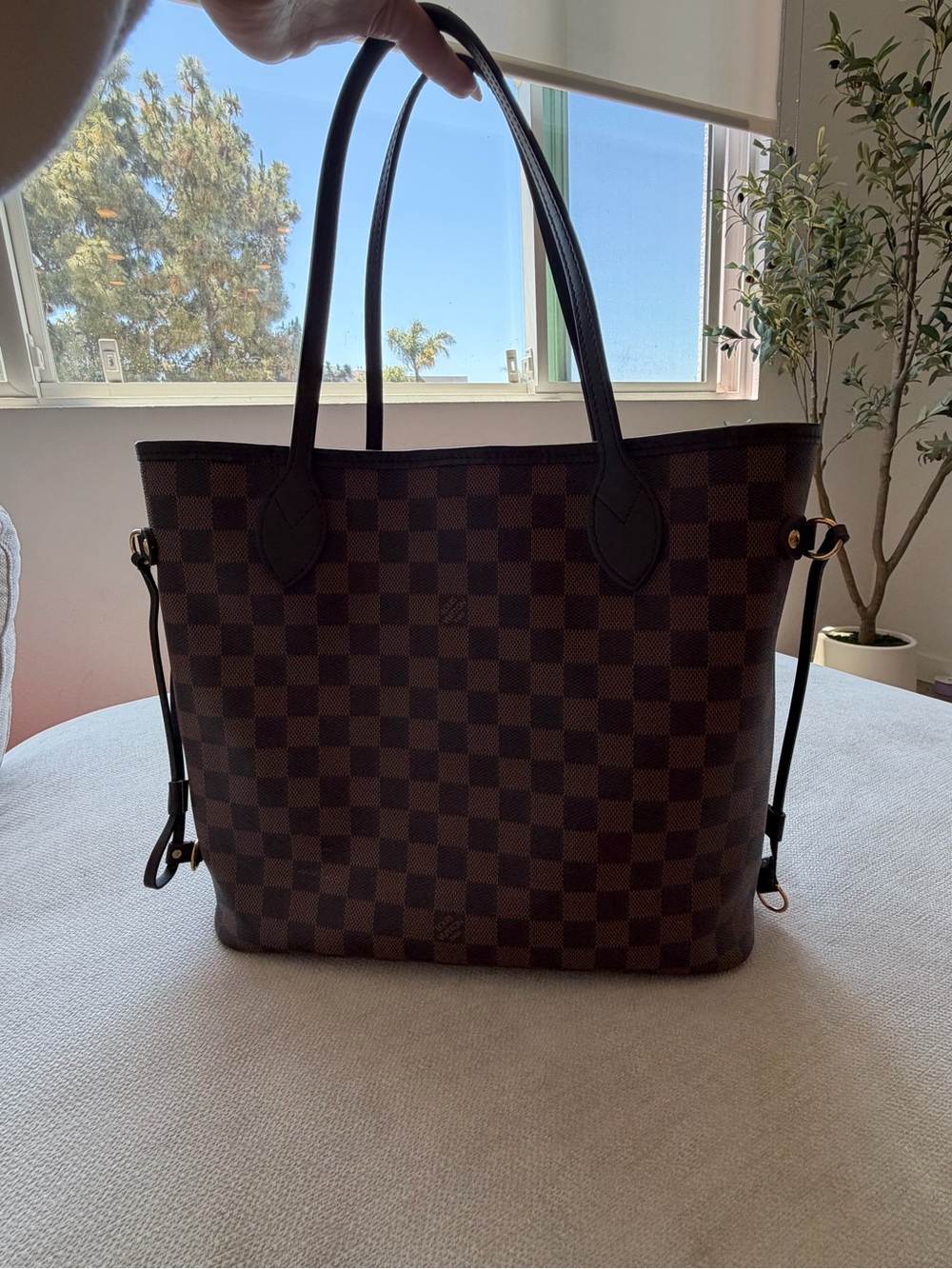 Louis Vuitton Brown Damier Ebene Neverfull MM